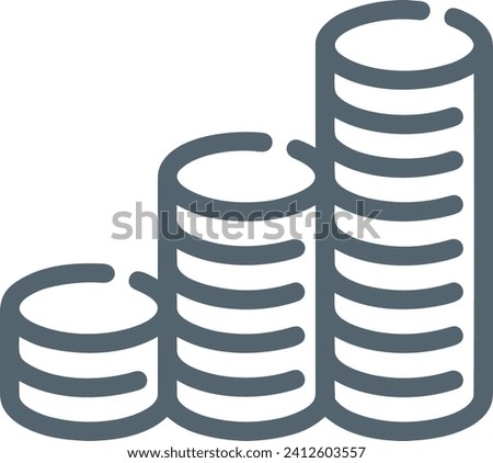 Money icon symbol vector image. Illustration of the dollar currency design image