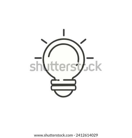 Light bulb icon. Vector illustration