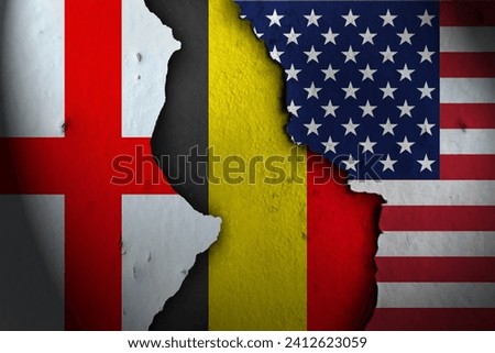 belgium Between england and america. Royalty-Free Stock Photo #2412623059