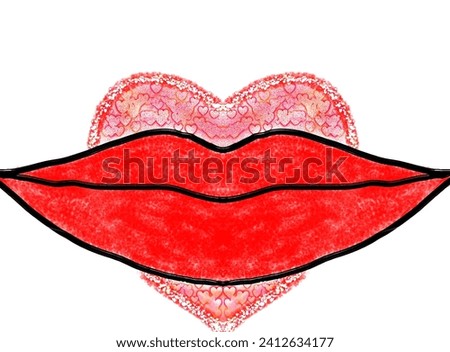 valentine,one kiss for one heart and one person
