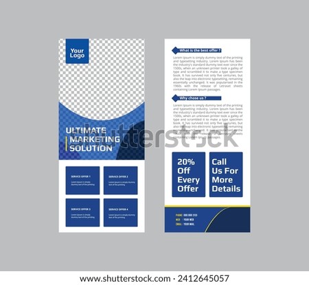 Business Rack Card or Dl Flyer Royalty-Free Stock Photo #2412645057