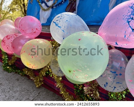 balloon colorful decoration celebrate for children day and holiday weekend.