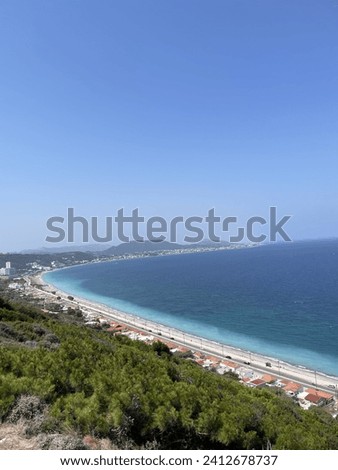 Rhodes coast picture taken in Rhodes island Greece