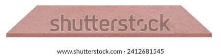 Beige Concrete floor Texture,3D Perspective Pink Cement Shelf Rough Surface, Table top or Desktop Isolated,Clipping path Mock up Element for Studio Background,Display Product