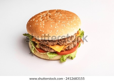 Real Burger. High quality photo