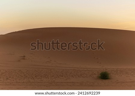 Sahara Desert sand dunes background. Popular travel destination, Erg Chebbi, Sahara Desert, Morocco.Erg Chebbi Royalty-Free Stock Photo #2412692239