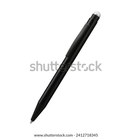 Pen for tablet smartphone. isolated on white background (with clipping path). Touch screen stylus. Colored touch head. Royalty-Free Stock Photo #2412718345