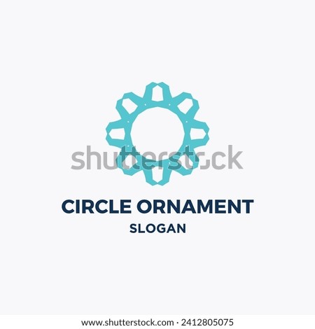 Company circle ornament vector logo