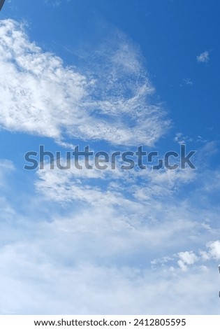 Very bright blue sky photo