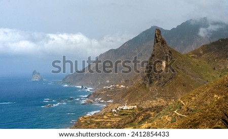 Beatifull Anaga mountains Tenerife Spain Royalty-Free Stock Photo #2412854433