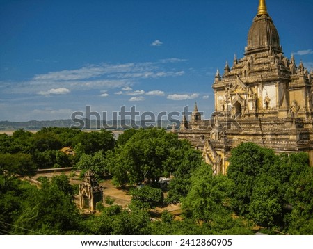 photo of palace and stupas and pagodas in bagan myanmar