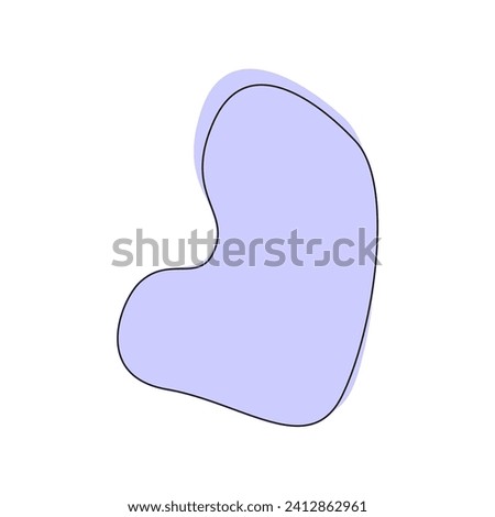 purple color blob with circle purple
