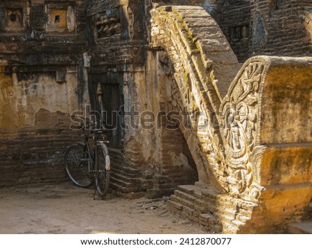 photo of sculpture and statue design of pagodas and stupa in bagan myanmar