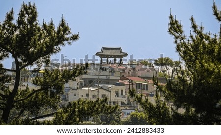 photo of east and west pavilion fortress in tongyeong south korea