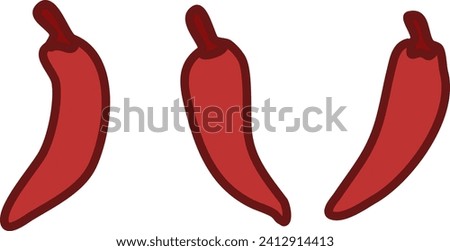 Chili peppers. A vegetable that is commonly used to make spice and create spicy flavor for foods. Royalty-Free Stock Photo #2412914413