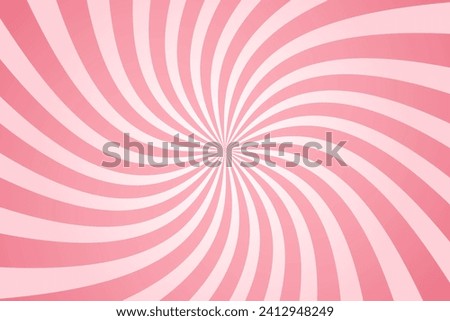Candy color sunburst background. Swirling radial ice cream background. Swirl candy background