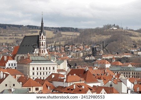 Photograph beautiful town scenery while traveling in Cesky Krumlov