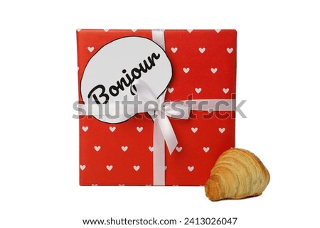 PNG, for French language day, isolated on white background.