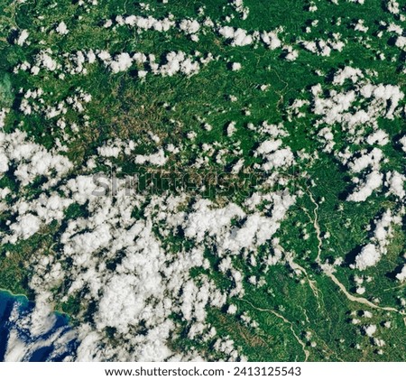 Earthquake in Haiti Triggers Landslides. A break in the clouds offered satellites a view of hillslopes that slid away during the magnitude 7.2. Elements of this image furnished by NASA.