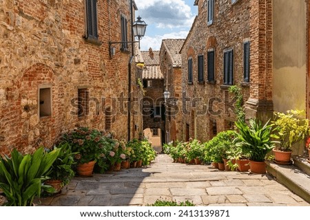 Lucignano, wonderful village in the Province of Arezzo. Tuscany, Italy.