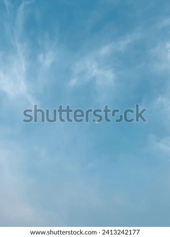 Color full Clouds with Moon and asthetic picture of clouds