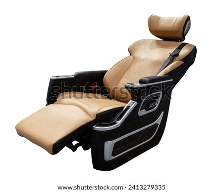 Electric massage chair isolated on white background with clipping path Royalty-Free Stock Photo #2413279335