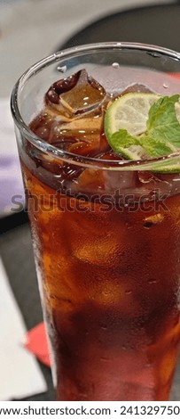 A prefect ice tea in the hot summer Royalty-Free Stock Photo #2413297507