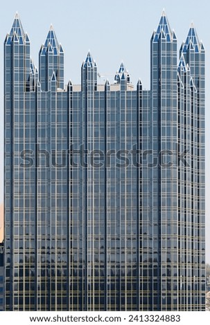 The PPG Industries Inc Skyscraper in Pittsburgh, USA Royalty-Free Stock Photo #2413324883