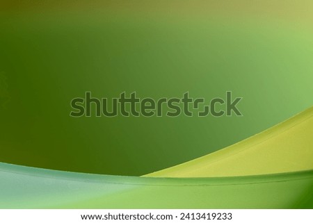 Abstract close up of overlapping green and yellow translucent plastic bowls Royalty-Free Stock Photo #2413419233
