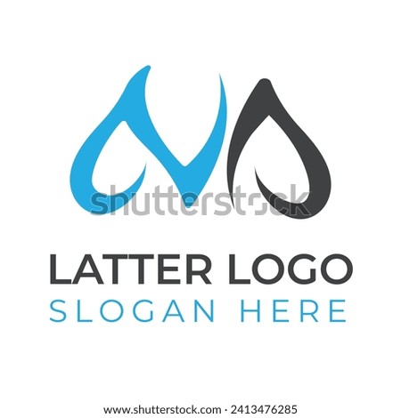 AVA Latter logo design vector template free