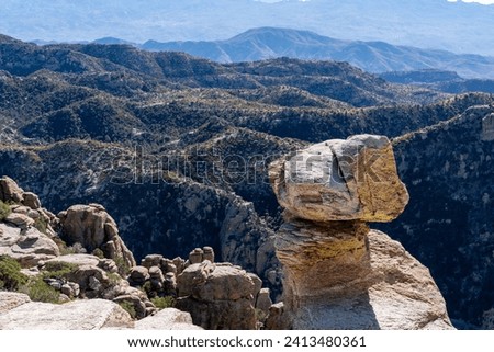 Scenery along the Mt. Lemmon Highway near Summerhaven Arizona - Windy Point turnout Royalty-Free Stock Photo #2413480361