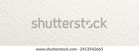 Real watercolor paper texture. Aquarelle clear white background. Blank backdrop. Elegant wallpaper sheet for business design. Natural cotton page structure. Plain handmade recycle surface. Banner Royalty-Free Stock Photo #2413542665
