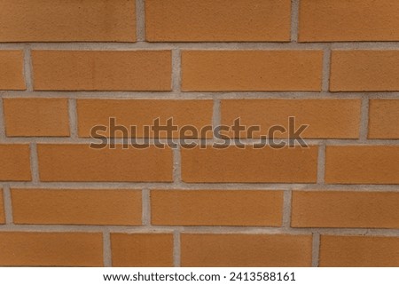 Red grunge brick wall, abstract background texture
