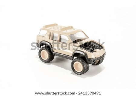 Close-up of toy car Object on a Plain Background