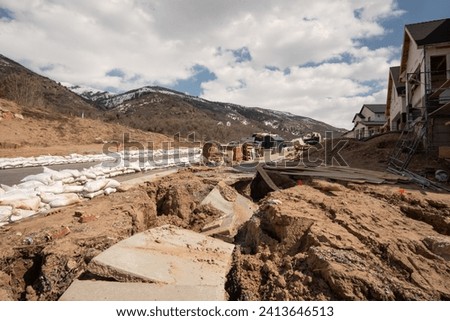 Parts of Kaysville, Utah dealing with sinkholes and damaged roadways