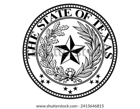 The State of Texas Logo Royalty-Free Stock Photo #2413646815