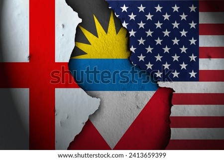 antiqua and barbuda Between england and america.