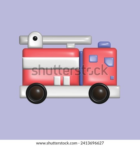 First aid, emergency concept. Realistic 3d object cartoon style. Vector colorful illustration. 