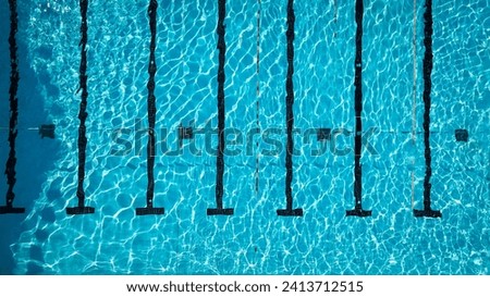 Top view in swimming pool
