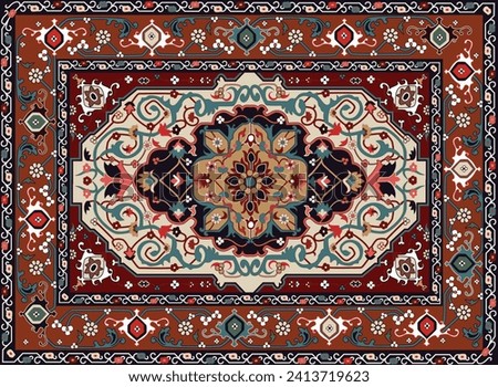 Textile digital design motif pattern décor hand made artwork frame gift card wallpaper women cloth front back and dupatta print element of baroque ornament paisley abstract border rug ethnic ikat  Royalty-Free Stock Photo #2413719623