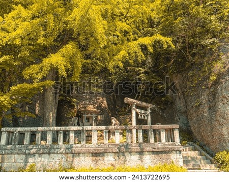 photo of ruin shrine in mountain utsnomiya japan