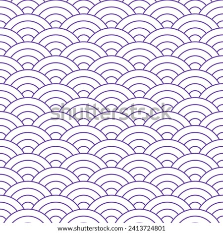 Purple Japanese wave pattern background. Japanese seamless pattern vector. Waves background illustration. for clothing, wrapping paper, backdrop, background, gift card.