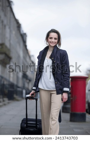 Portrait of a stylish caucasian woman in the city. business or lifestyle image.