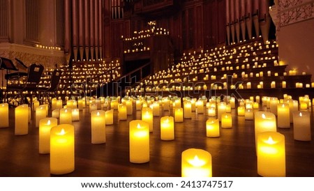 candle light concert at music hall Royalty-Free Stock Photo #2413747517