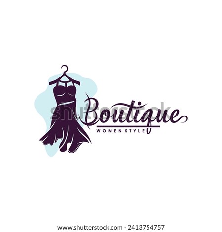 Luxury boutique logo vector templates Royalty-Free Stock Photo #2413754757