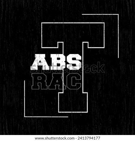 AbsTracT - Vintage typography college varsity slogan print for graphic tee t shirt or sweatshirt - Vector