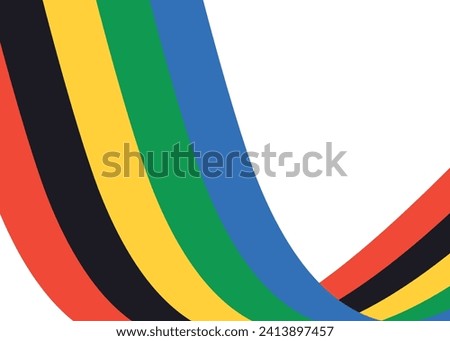Abstract multicolored background. Vector graphics for design. Waves, texture. Royalty-Free Stock Photo #2413897457