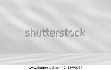 Shadow light overlay Empty cement wall room studio Backdrop Background and reflection floor well Display product and text present on free space