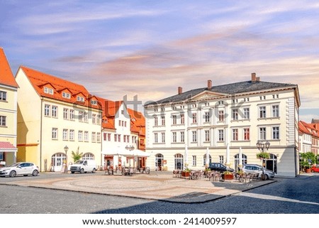 Old city of Lutherstadt Eisleben, Saxony Anhalt, Germany 