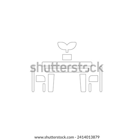 Set of office chair isolated on white background in different positions. Line graphics icon. Chair editable vector illustration on white background.